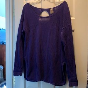 Ladies XL Calia open weave sweater
